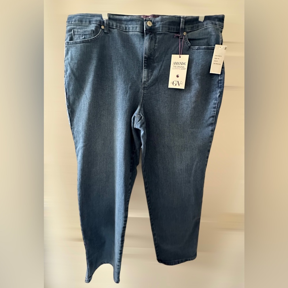 Gloria Vanderbilt Plus Size Amanda Jeans Average 20W